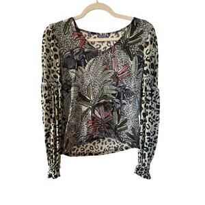 Blank London Anthropologie Animal Print Jungle Tropical Bohemian - XS